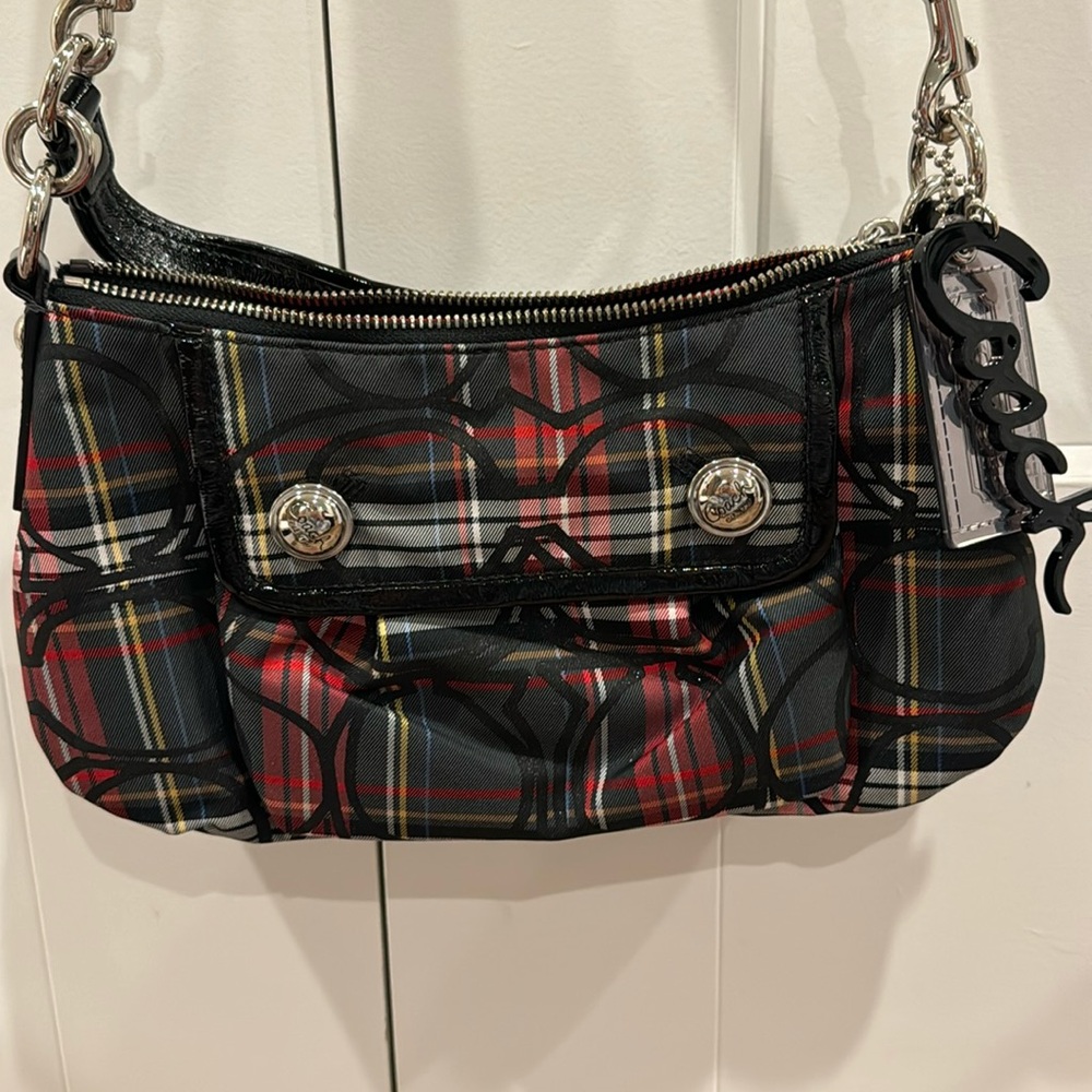Plaid Coach Purse